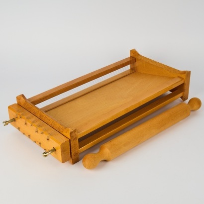 A Vintage Traditional Italian Chitarra Pasta Guitar with Roller
