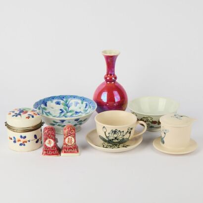 A Group of Nine Small Porcelains