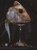 FIONA PARDINGTON Still Life with Fish Head in Silver Chalice with Rautawhiri Flowers, Ripiro