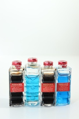 (1) Mixed Rocher Miniatures, 4 Bottles Sold as One Lot