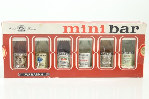 (1) Marsaka Mini Bar Miniature Box, 6 Sold as One Lot