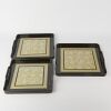 A Group of Three Chinese Black Lacquered Square Boxes - 2