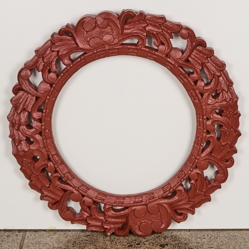 An Overpainted Circular Frame