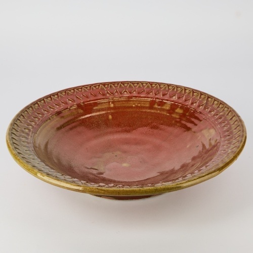 A Huge Mirek Smisek Copper-Glazed Bowl