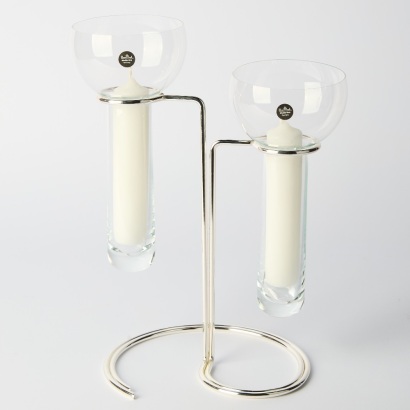 A Rosenthal Aqualux Candelabra Designed by Timo Sarpaneva