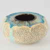 An Organic Blue & White Crackle Glaze Ceramic