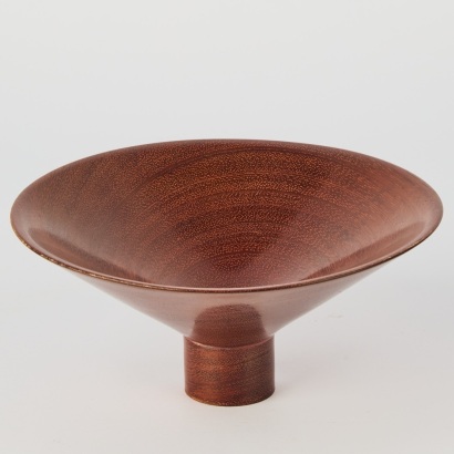A Mauritz Slabbert Purple Heart Mahogany Bowl