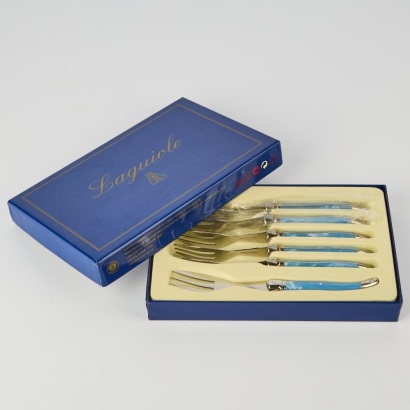 A Set of Six Laguiole Cake Forks