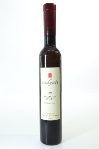 (1) 2003 Redgate Anastasia's Delight, Margaret River, 375ml, 19% ABV
