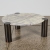 A Milas Lilac Marble Orbit Coffee Table - 2