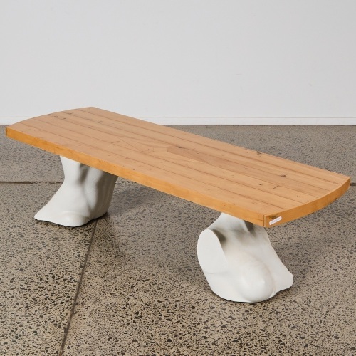 An Artist-Made Divided Figure Coffee Table