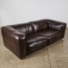 A Supple Espresso Leather Cavendish Sofa - 2