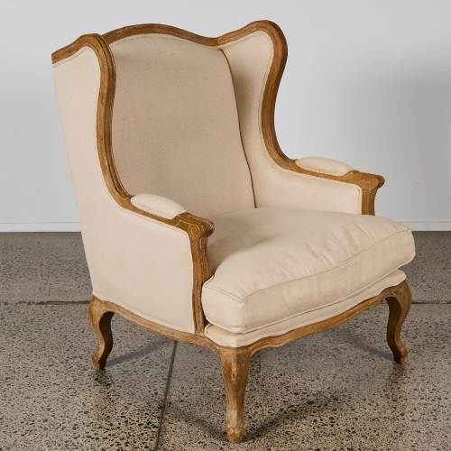 A Solid Oak Lorraine Armchair by RH