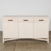 A New Zealand-Made Whitewashed Ash Sideboard with Sculptural Trestle Base
