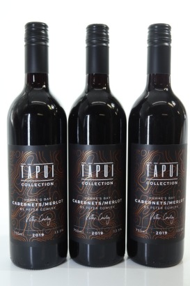 (3) 2019 United Cellars Tapui Collection Cabernets - Merlot by Peter Cowley, Hawke's Bay