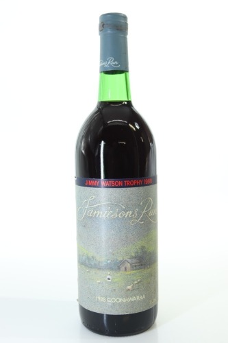 (1) 1988 Jamiesons Run Shiraz - Cabernet - Merlot - Malbec, Coonawarra (1989 Jimmy Watson Trophy Winner)