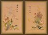 A Pair of Chinese Embroidered Bird-and-Flower Panels