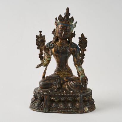 A Chinese Tibetan 18th&sbquo;&Auml;&igrave;19th Century Buddhist Figure