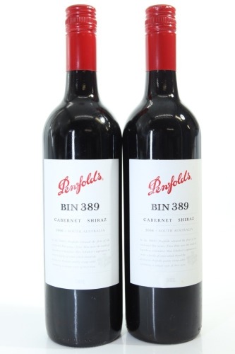 (2) 2006 Penfolds Bin 389 Cabernet - Shiraz, South Australia [JR17.5]