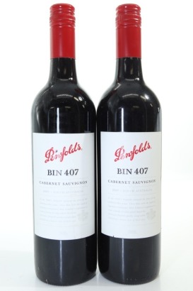 (2) 2007 Penfolds Bin 407 Cabernet Sauvignon, South Australia