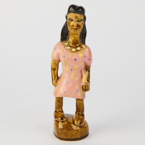 A Barbados Ceramic Voodoo Doll, Zombie Schoolgirl