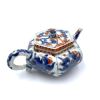 A Chinese Qing Dynasty Kangxi Period Blue and White, Copper Red Hexagonal Teapot - 2