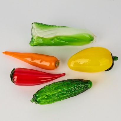 A Collection of Handmade Glass Fruit