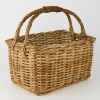 A Cane Wicker Carry Basket
