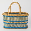 A Coloured Cane Carry Basket