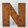 A Large Metal Letter "N"