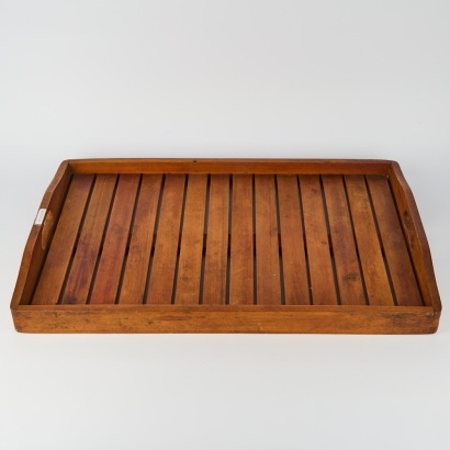 A Large Wooden Dovetailed Serving Tray