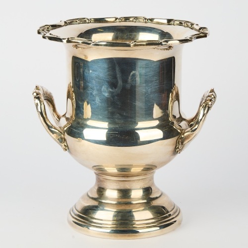 A Sherwood Silver Plated Urn Ice Bucket