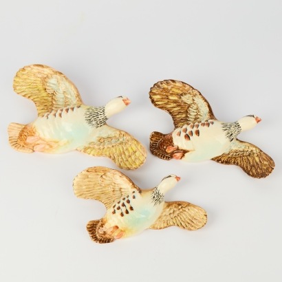 A Trio of Beswick Flying Partridge A/F