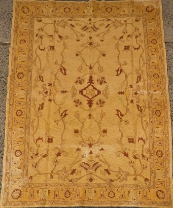 A Hand-Knotted Sumak Indo-Persian Rug