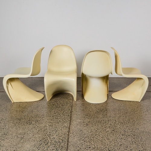A Set of Four Verner Panton-Style Chairs