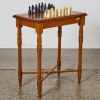 A Colonial New Zealand Native Woods Sunburst Chess Board Table