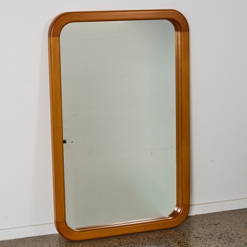 A Mid-Century Rimu Wall Mirror