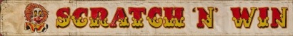 A Vintage Scratch n Win Banner