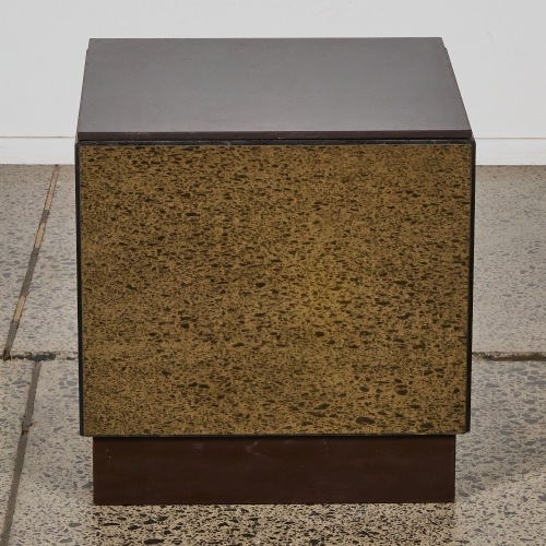 A Mid-Century Style Mirrored Storage Box