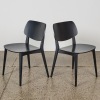 A Pair of Billiani Chairs In Black Oak - 2