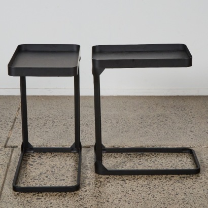 A Pair of Minimal Metal Side Tables