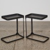 A Pair of Minimal Metal Side Tables - 2