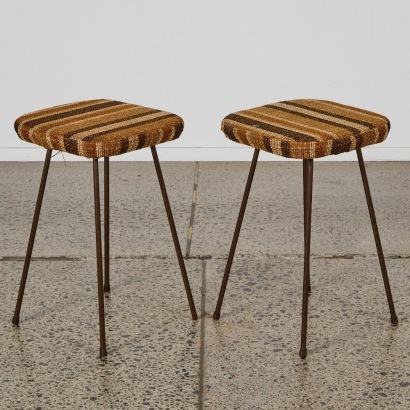 A Pair of Vintage Stools in Original Condition