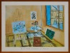 A Framed Print of L'Atelier au Bouquet by Raoul Dufy