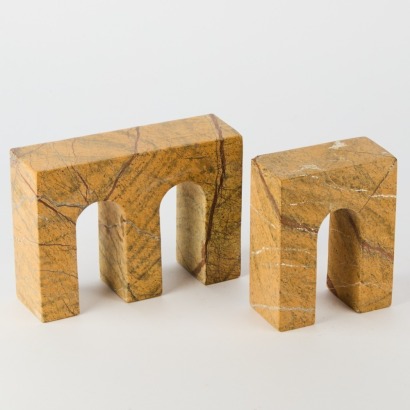 A Pair of Marble Bookends