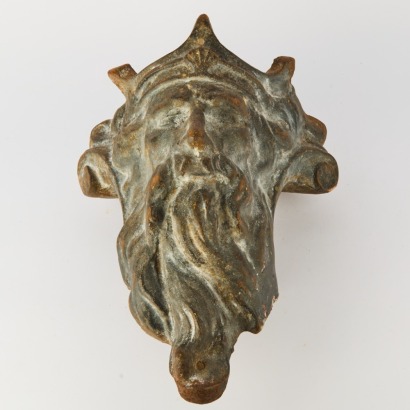 An Antique Cast Iron Poseidon Foundry Mould