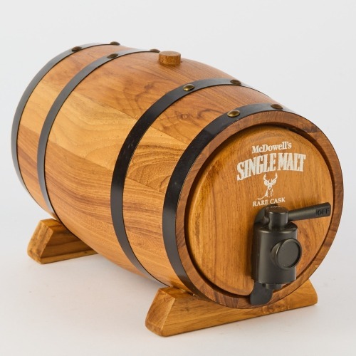 A Miniature Wooden Wine Barrel
