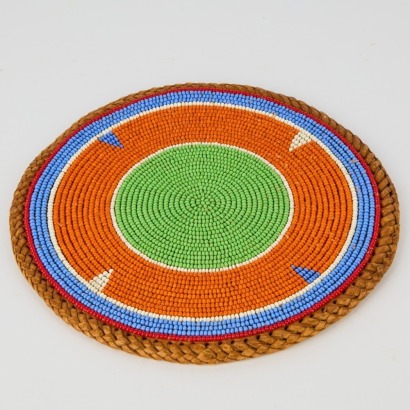 A African Beaded Mat