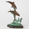 A Bronze Statue of Dolphins