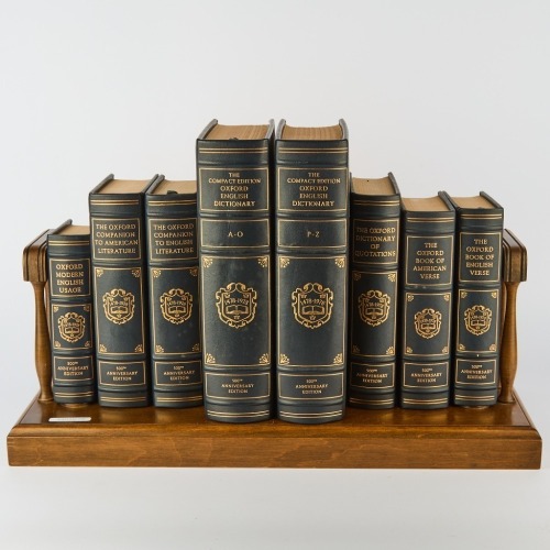 A Set of Books on a Purpose Built Stand